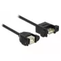 Καλώδιο USB DeLOCK 1m USB 2.0-A/USB 2.0-B μαύρο