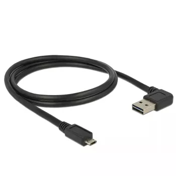 Καλώδιο USB DeLOCK 85165 USB 2.0 1m USB A Micro-USB B μαύρο
