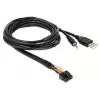 Καλώδιο USB DeLOCK 85718 1,5 m USB A μαύρο