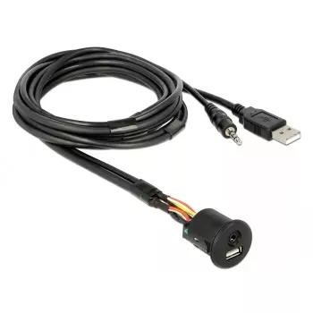 Καλώδιο USB DeLOCK 85718 1,5 m USB A μαύρο