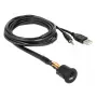Καλώδιο USB DeLOCK 85718 1,5 m USB A μαύρο