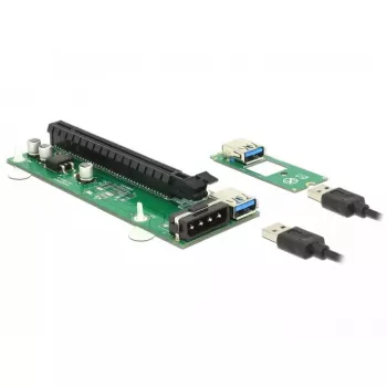 DeLOCK 41428 M.2 Key B+M σε PCIe x16 Riser Card με καλώδιο USB 30 cm