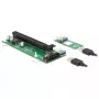 DeLOCK 41428 M.2 Key B+M σε PCIe x16 Riser Card με καλώδιο USB 30 cm