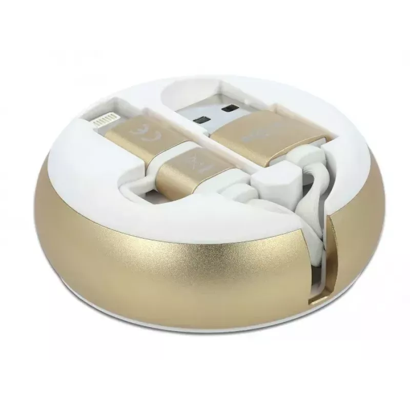 Ανασυρόμενο καλώδιο DeLOCK 85820 USB 2.0 Type-A σε Micro-B Lightning