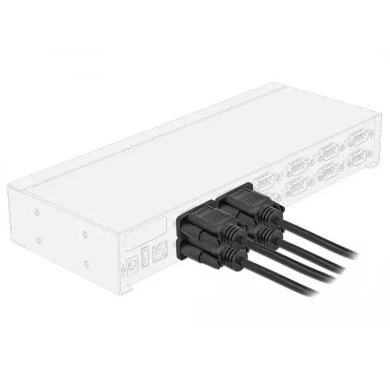 Σειριακό καλώδιο DeLOCK 87785 μαύρο 2m DB-9