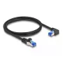 Καλώδιο δικτύου DeLOCK RJ45 Cat.6A S/FTP 1m μαύρο