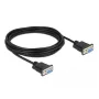 Σειριακό καλώδιο DeLOCK 87784 μαύρο 5m DB-9