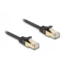 Καλώδιο δικτύου DeLOCK RJ45 επίπεδο 0,25 m Cat6A μαύρο