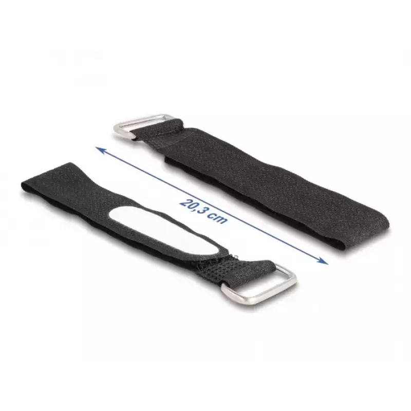 Δεματικά καλωδίων Velcro DeLOCK 203x20mm μαύρο 5 τεμ.