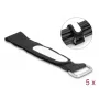 Δεματικά καλωδίων Velcro DeLOCK 203x20mm μαύρο 5 τεμ.