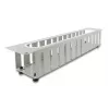 Πάνελ διαχείρισης καλωδίων DELOCK 67280 — πάνελ rack χάλυβα 19 ίντσες 2U με άνοιγμα, γκρι