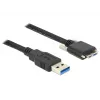 Καλώδιο USB DeLOCK 2m USB 3.0 USB 3.2 Gen 1 Micro-USB B μαύρο