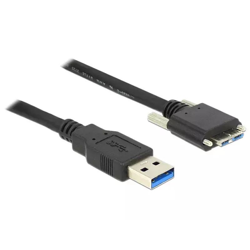 Καλώδιο USB DeLOCK 2m USB 3.0 USB 3.2 Gen 1 Micro-USB B μαύρο