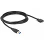 Καλώδιο USB DeLOCK 2m USB 3.0 USB 3.2 Gen 1 Micro-USB B μαύρο