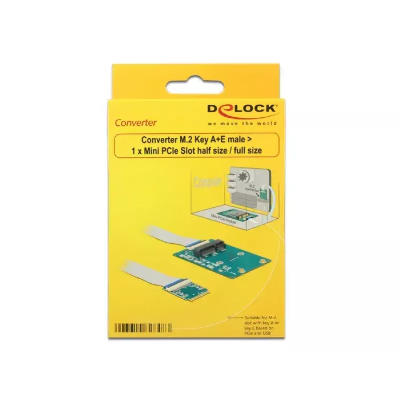Κάρτα διασύνδεσης DeLOCK 62848 εσωτερική M.2 Mini PCI Express