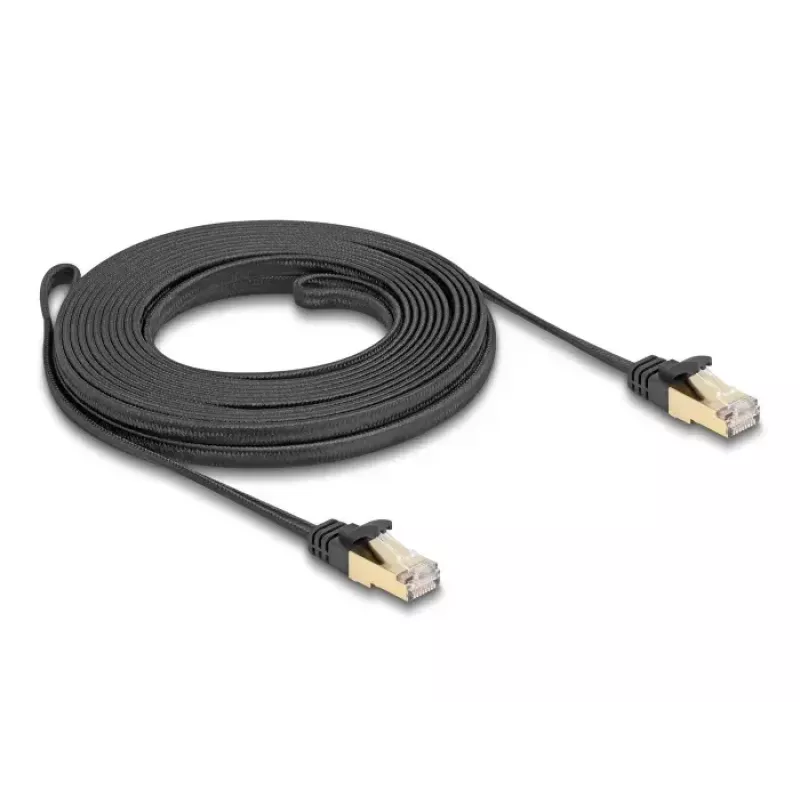 Καλώδιο δικτύου DeLOCK RJ45 επίπεδο 7,5 m Cat6A U/FTP μαύρο