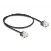 Καλώδιο δικτύου DeLOCK RJ45 Cat.6 UTP 0,5 m μαύρο