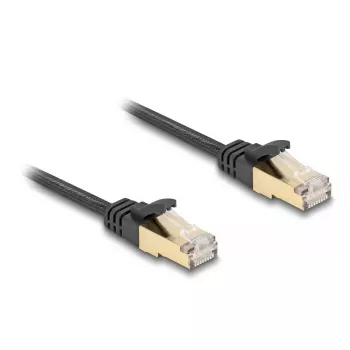 Καλώδιο δικτύου DeLOCK RJ45 επίπεδο 10m Cat6A μαύρο