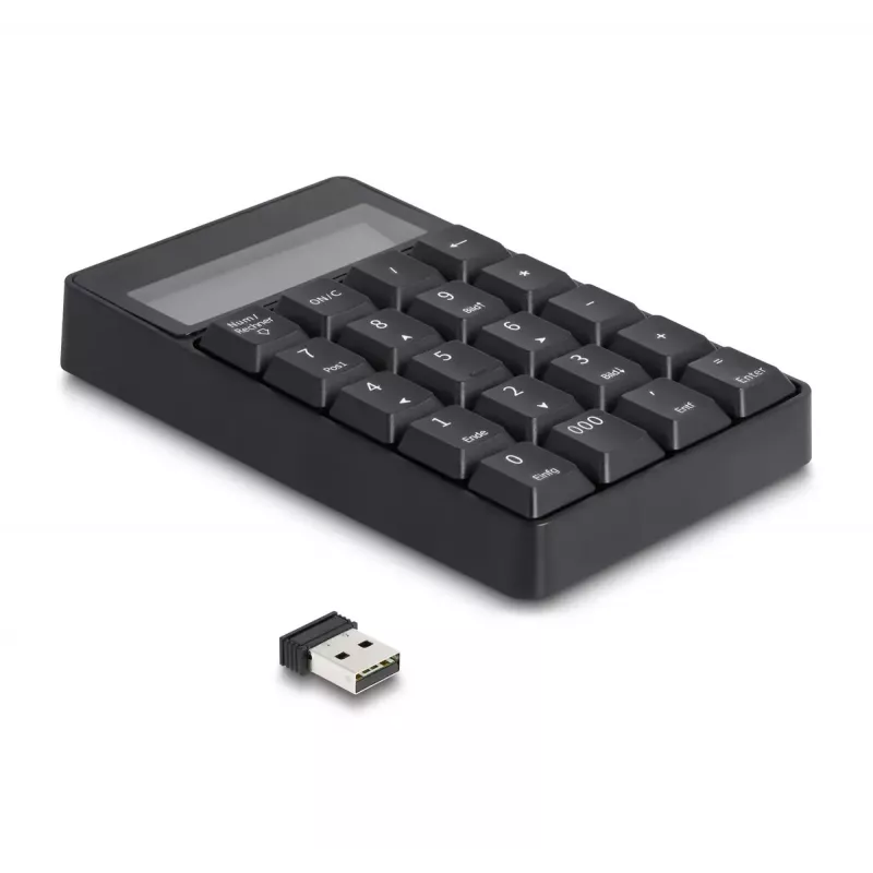 Αριθμητικό πληκτρολόγιο DeLOCK 12113 USB μαύρο 20 πλήκτρα universal