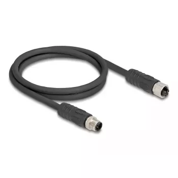 DeLOCK 80520 Καλώδιο αισθητήρα/ενεργοποιητή 2 m RST M12 μαύρο