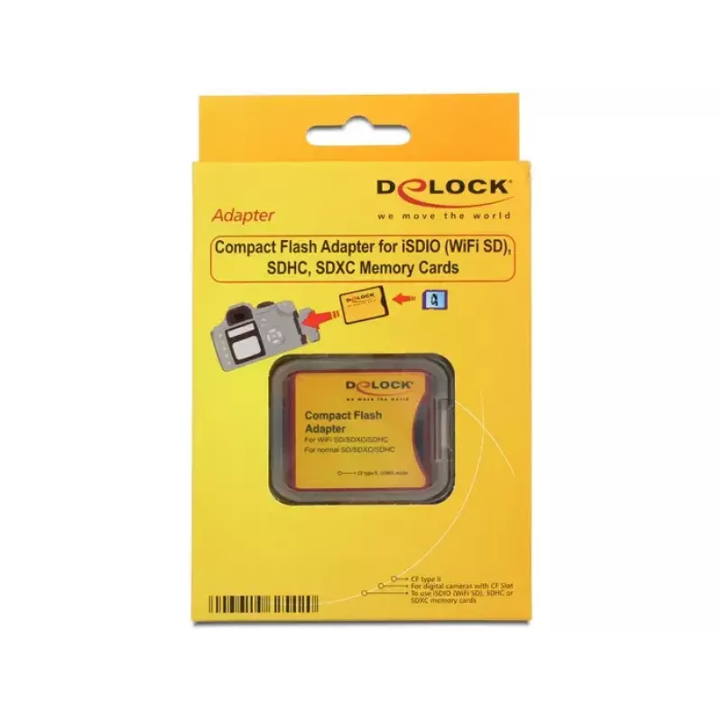 Delock 62542 adapter κάρτας SD/SDHC/SDXC σε CompactFlash