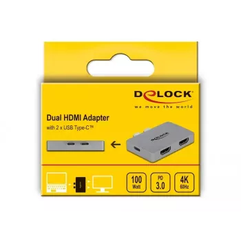 Προσαρμογέας Dual-HDMI DeLOCK 64123 για MacBook