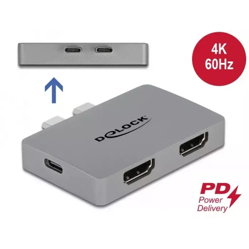 Προσαρμογέας Dual-HDMI DeLOCK 64123 για MacBook