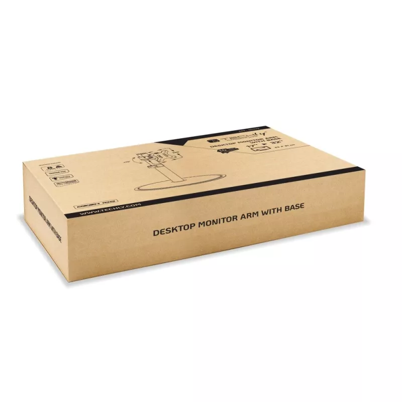 Techly ICA-LCD 401 Βάση οθόνης / βάση στήριξης 81,3 cm (32 ίντσες) για γραφείο μαύρο