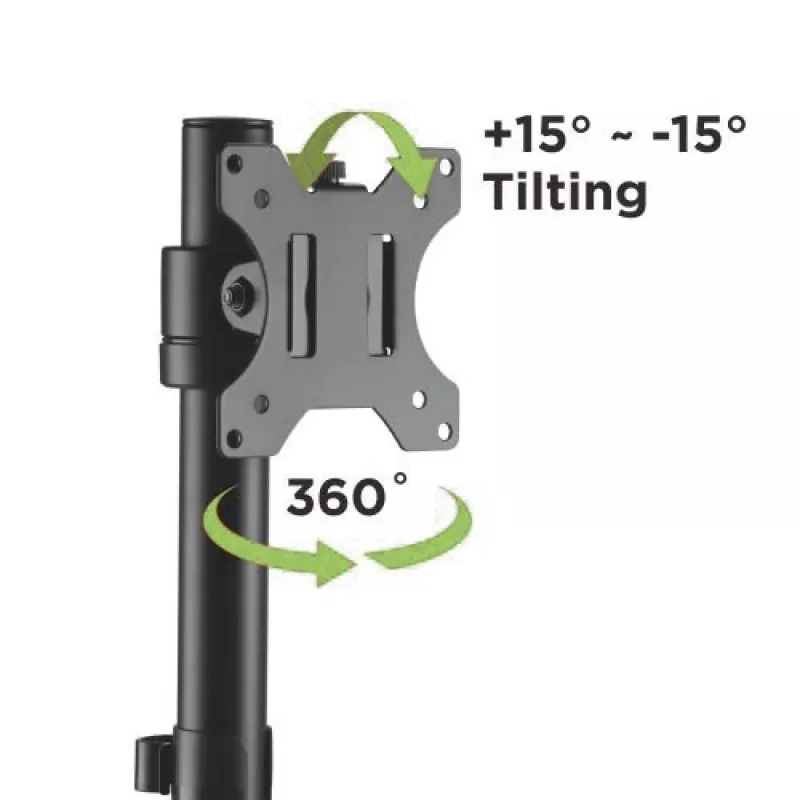 Techly ICA-LCD 401 Βάση οθόνης / βάση στήριξης 81,3 cm (32 ίντσες) για γραφείο μαύρο