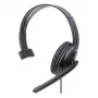 Manhattan Mono Over-Ear ακουστικά με μικρόφωνο (USB), βραχίονας μικροφώνου (με επένδυση), συσκευασία λιανικής, ρυθμιζόμενο κεφαλόδεσμο, τηλεχειριστήριο καλωδίου, μαξιλαράκια αυτιών, USB-A για ήχο και μικρόφωνο, καλώδιο 1,5 m, τρία χρόνια εγγύηση