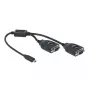 Σειριακό καλώδιο DeLOCK 90494 USB Type-C RS-232 DB9 μαύρο 0,35 m