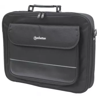 Τσάντα laptop Manhattan Empire 17,3 ίντσες, σχέδιο Clamshell, θήκη αξεσουάρ, ιμάντας ώμου (αφαιρούμενος), τσάντα notebook, μαύρο, τρία χρόνια εγγύηση