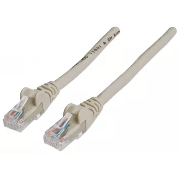 Καλώδιο δικτύου patch Intellinet, Cat6, 20 m, γκρι, CCA, U/UTP, PVC, RJ45, επιχρυσωμένες επαφές, προστασία γλωττίδας, προστατευτικό κάλυμμα, εφ' όρου ζωής εγγύηση