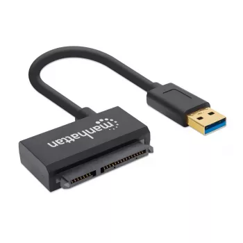Καλώδιο αντάπτορας Manhattan USB-A σε SATA 2,5 ίντσες, 42 cm, αρσενικό σε αρσενικό, 5 Gbit/s (USB 3.2 Gen1, γνωστό και ως USB 3.0), υποστηρίζει 48-bit LBA, SuperSpeed USB, τρία χρόνια εγγύηση