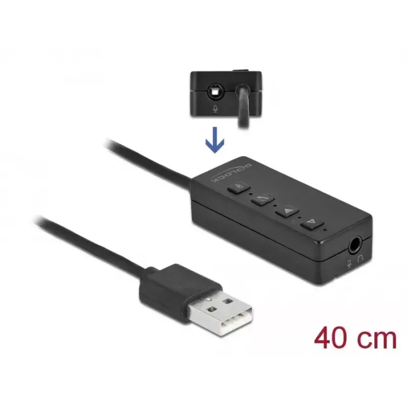 Αντάπτορας ακουστικών USB και μικροφώνου DeLOCK 66731