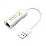 Μετατροπέας Techly USB2.0 σε Fast Ethernet 10/100 Mbit/s, ενσύρματος, USB, Ethernet, 100 Mbit/s, λευκό