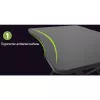 Techly Gaming Desk για PC με λοξή εργονομική άκρη μαύρο