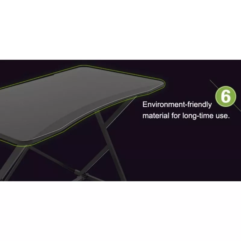 Techly Gaming Desk για PC με λοξή εργονομική άκρη μαύρο
