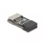 Εσωτερικός αντάπτορας USB Type-E DeLOCK 67175 θηλυκό USB Type-C γκρι