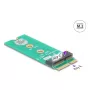 DeLOCK 64340 Εσωτερικός προσαρμογέας M.2 Υποδοχή M.2 αρσενικό
