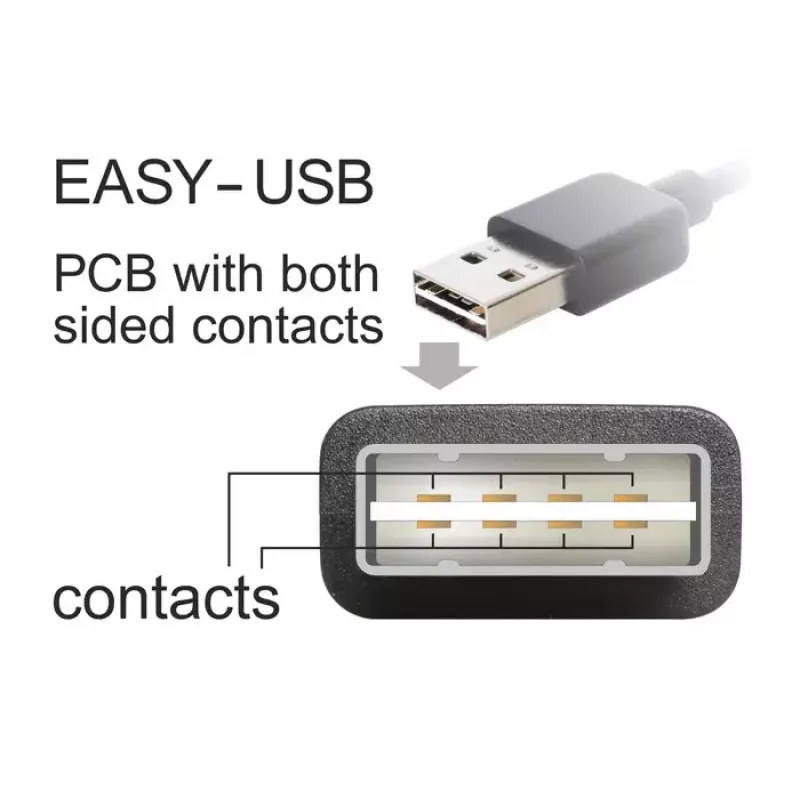 Καλώδιο USB DeLOCK 83848 USB 2.0 1m USB A Micro-USB B μαύρο