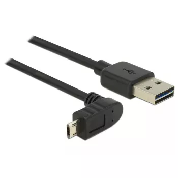 Καλώδιο USB DeLOCK 83848 USB 2.0 1m USB A Micro-USB B μαύρο