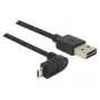 Καλώδιο USB DeLOCK 83848 USB 2.0 1m USB A Micro-USB B μαύρο
