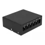 Patch panel DeLOCK Keystone 6 port μαύρο