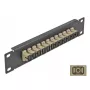Patchpanel οπτικών ινών DeLOCK 10 ιντσών 12 Port SC Simplex μπεζ 1U μαύρο