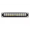 Patchpanel DeLOCK 66874 1U μαύρο μέταλλο χωρητικότητα rack 1U