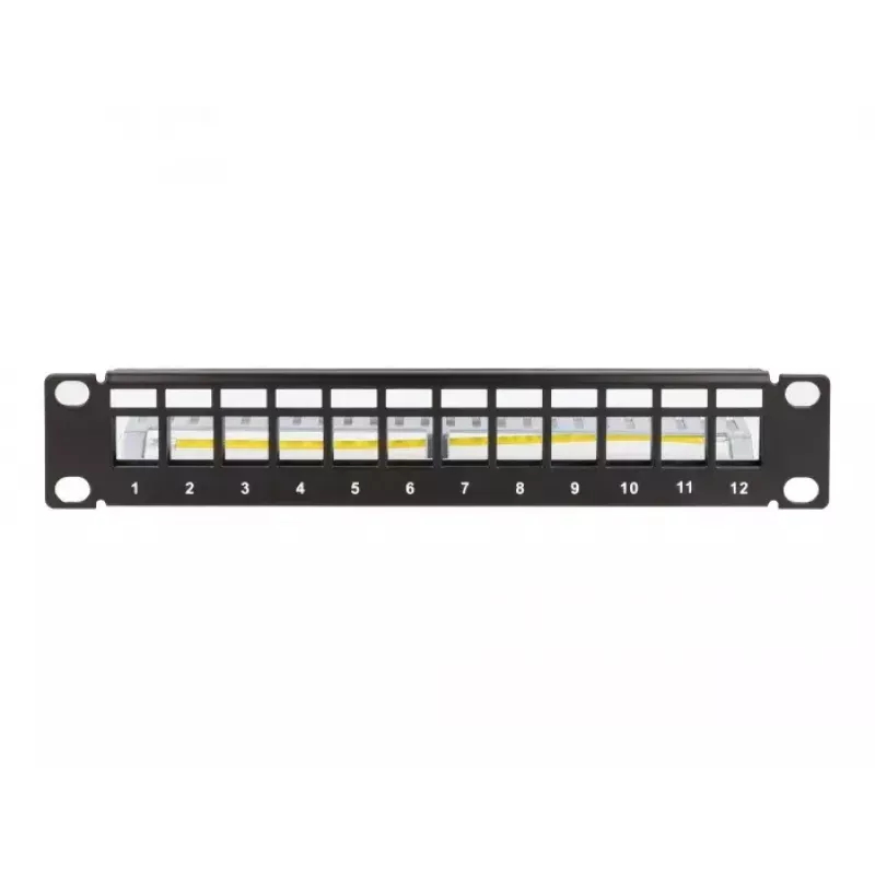 Patchpanel DeLOCK 66874 1U μαύρο μέταλλο χωρητικότητα rack 1U