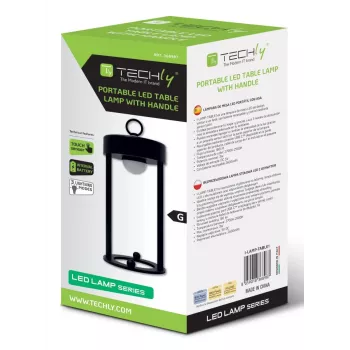 Techly I-LAMP-TABLE1 Επιτραπέζιο φωτιστικό μη αντικαταστάσιμος λαμπτήρας 3 W LED μαύρο
