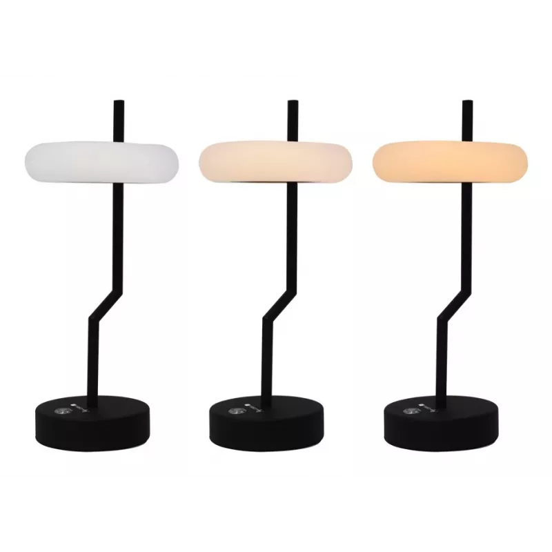 Techly I-LAMP-TABLE2 Επιτραπέζιο φωτιστικό μη αντικαταστάσιμος λαμπτήρας 2 W LED μαύρο, λευκό