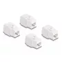 Μονάδα Keystone DeLOCK 86051 επίπεδη RJ-45 λευκό 4 τεμ.